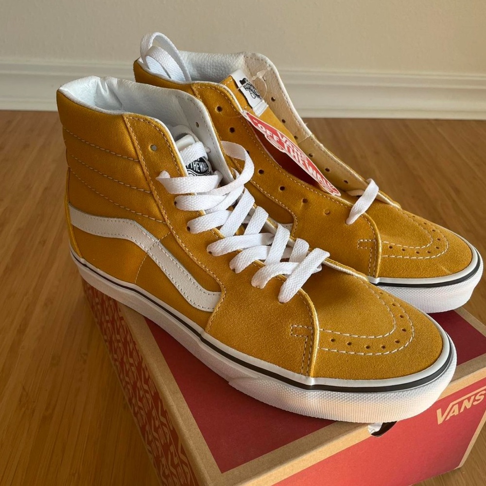 Vans Women’s High-Top Sneakers - Mustard Yellow
